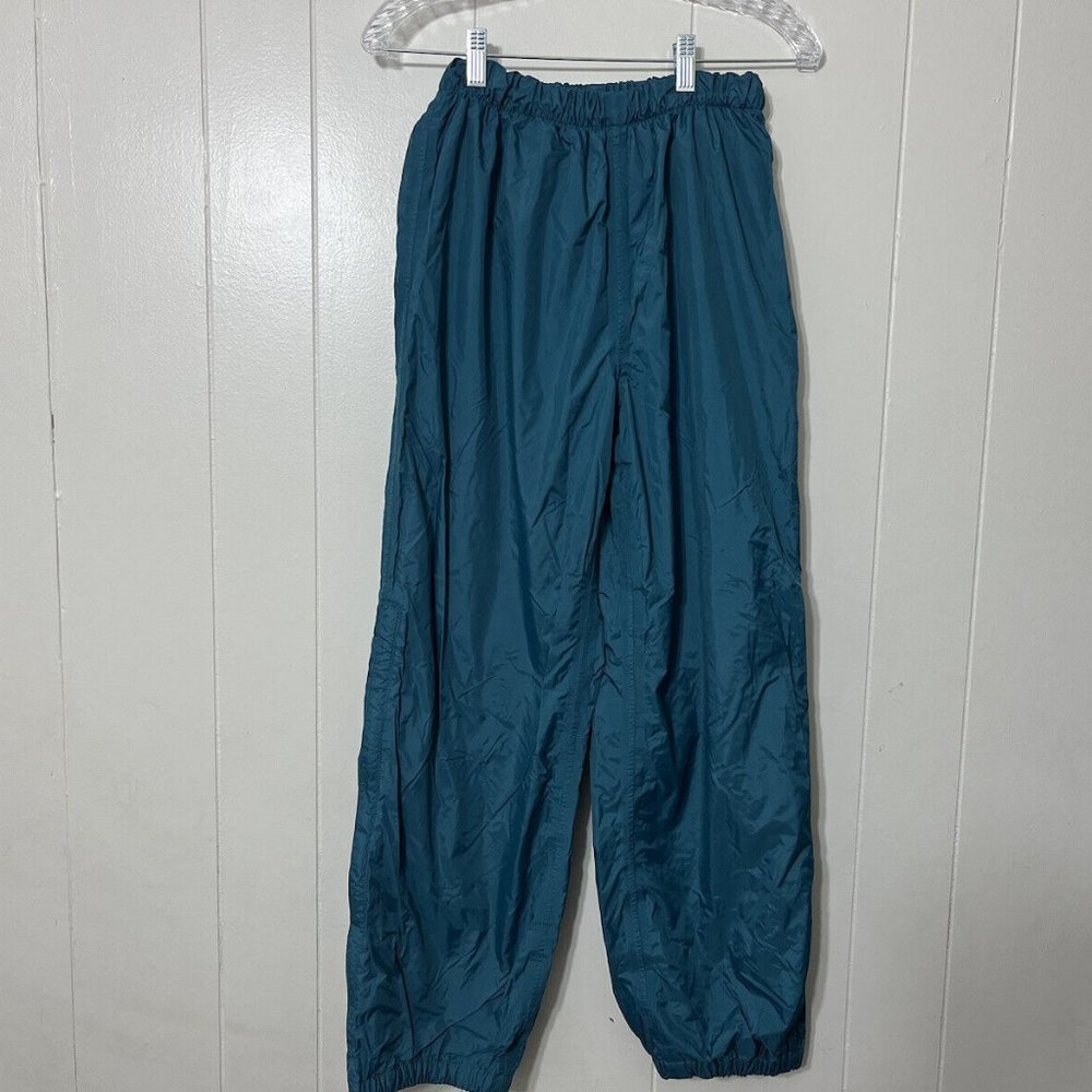 REI Elements Womens Teal Nylon Water & Wind Resistant Pants Size 10